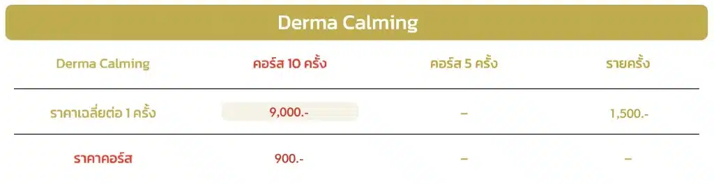 Derma Calming ราคา