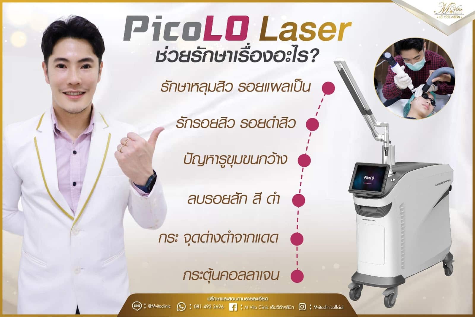 Pico laser ช่วยรักษาเรื่องอะไร